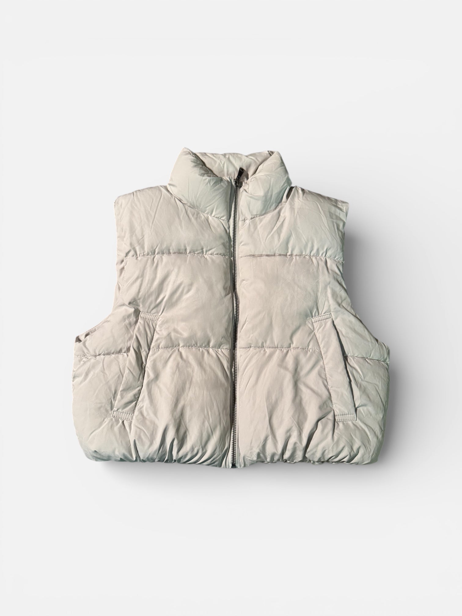 Cropped Puffer Vest
