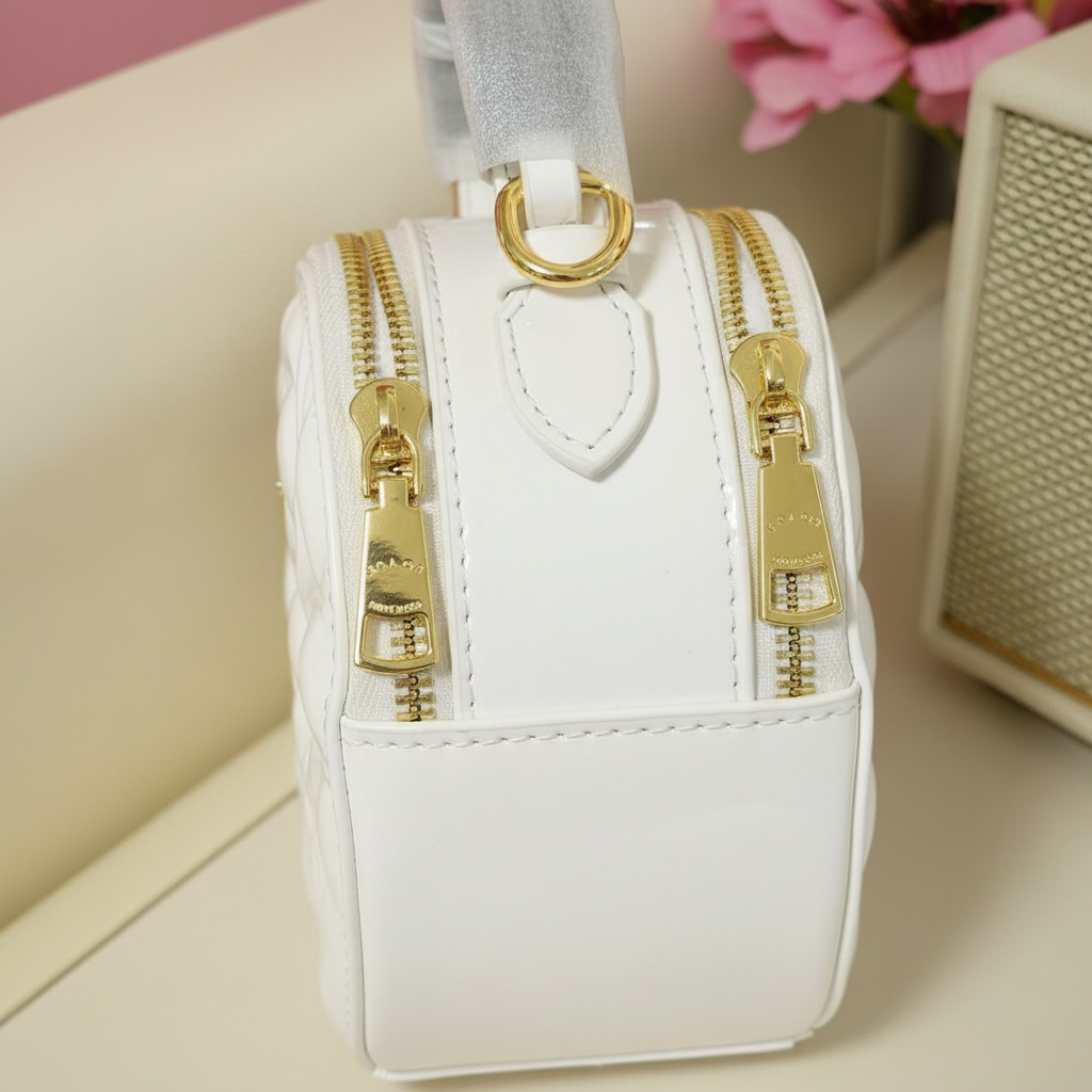 Patent Leather Heart Bag