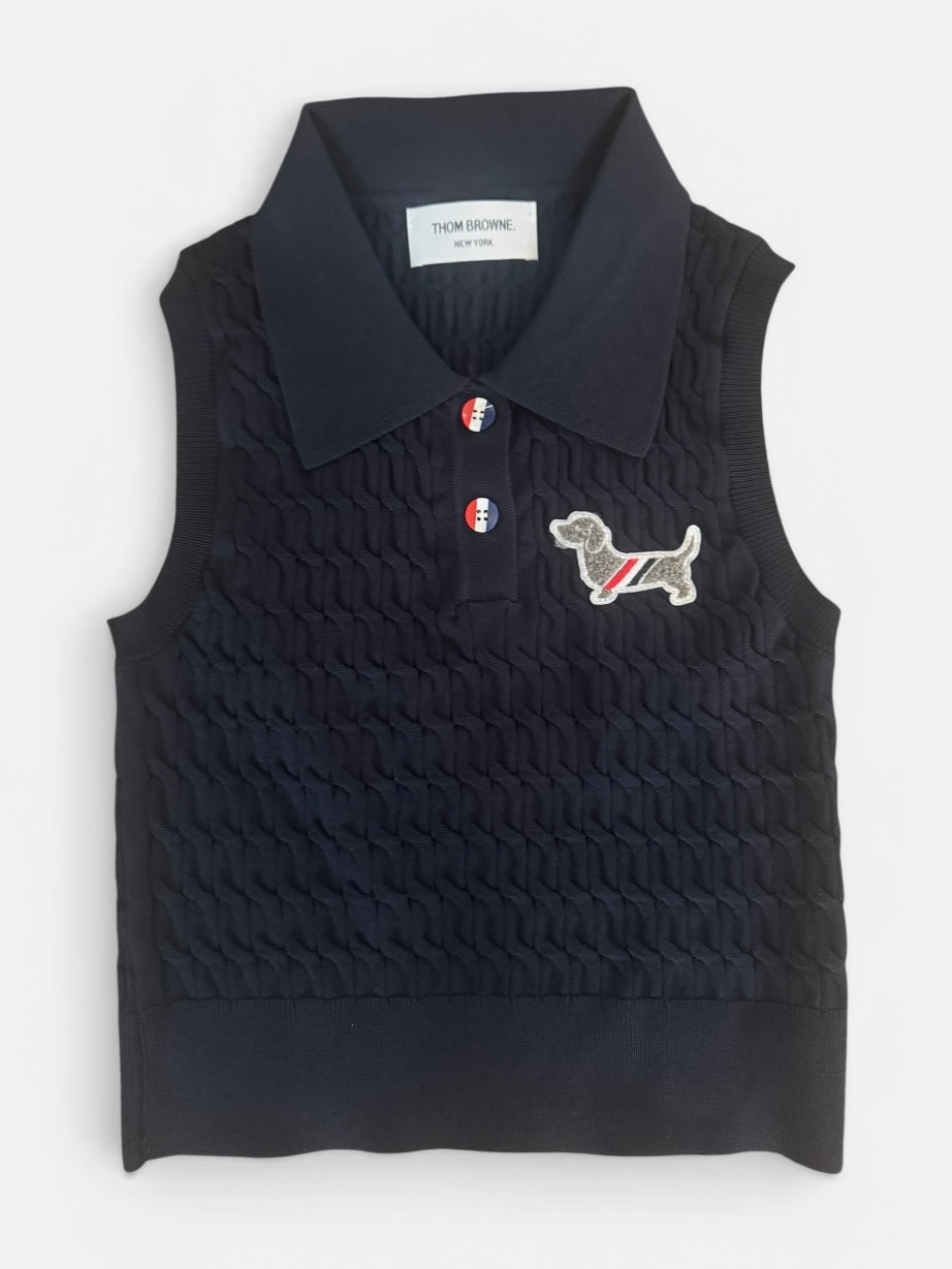 Merino Sleeveless Petite Polo