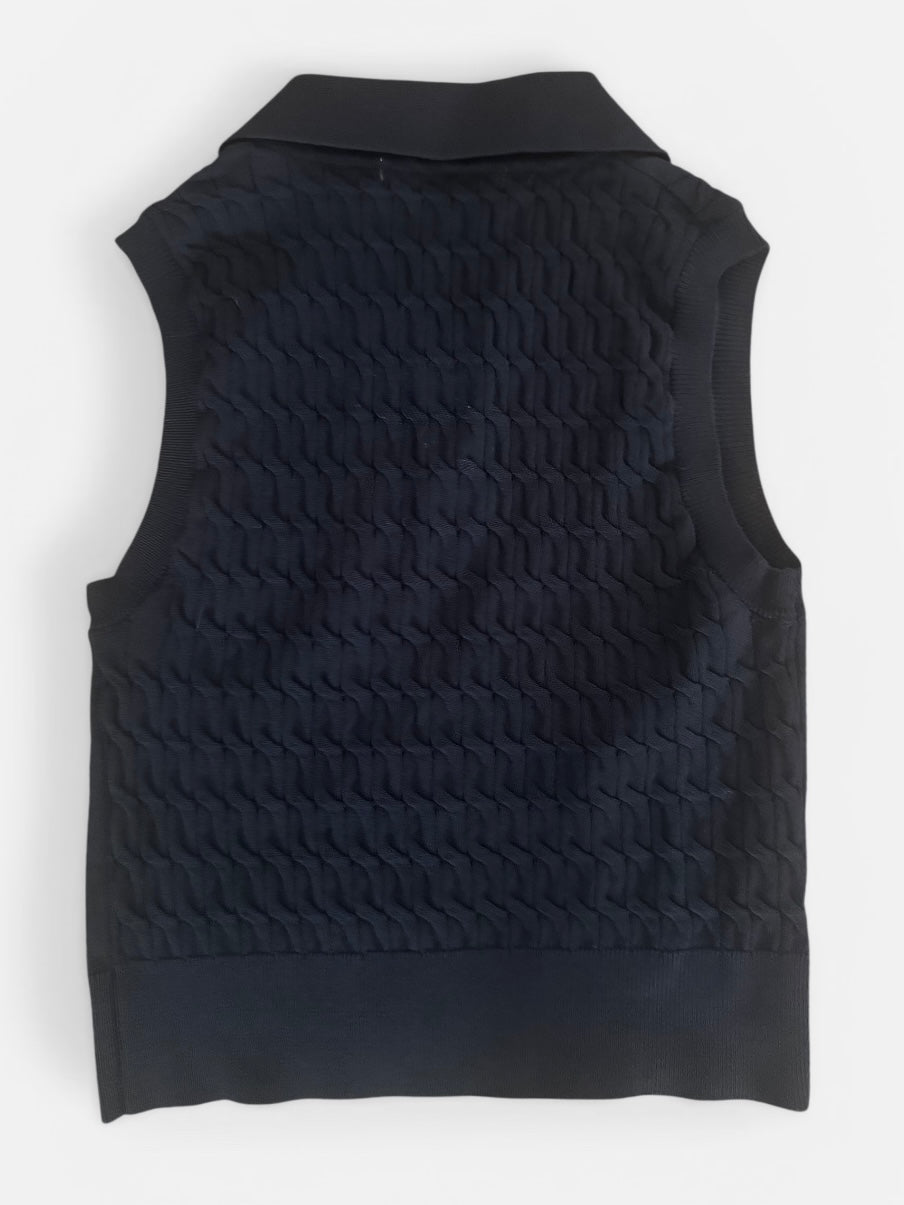 Merino Sleeveless Petite Polo