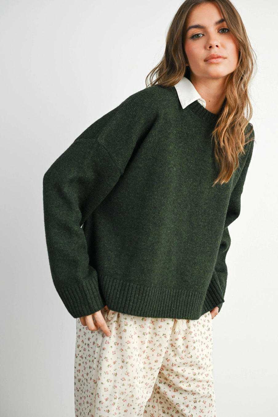 Cropped Tie-Back Sweater