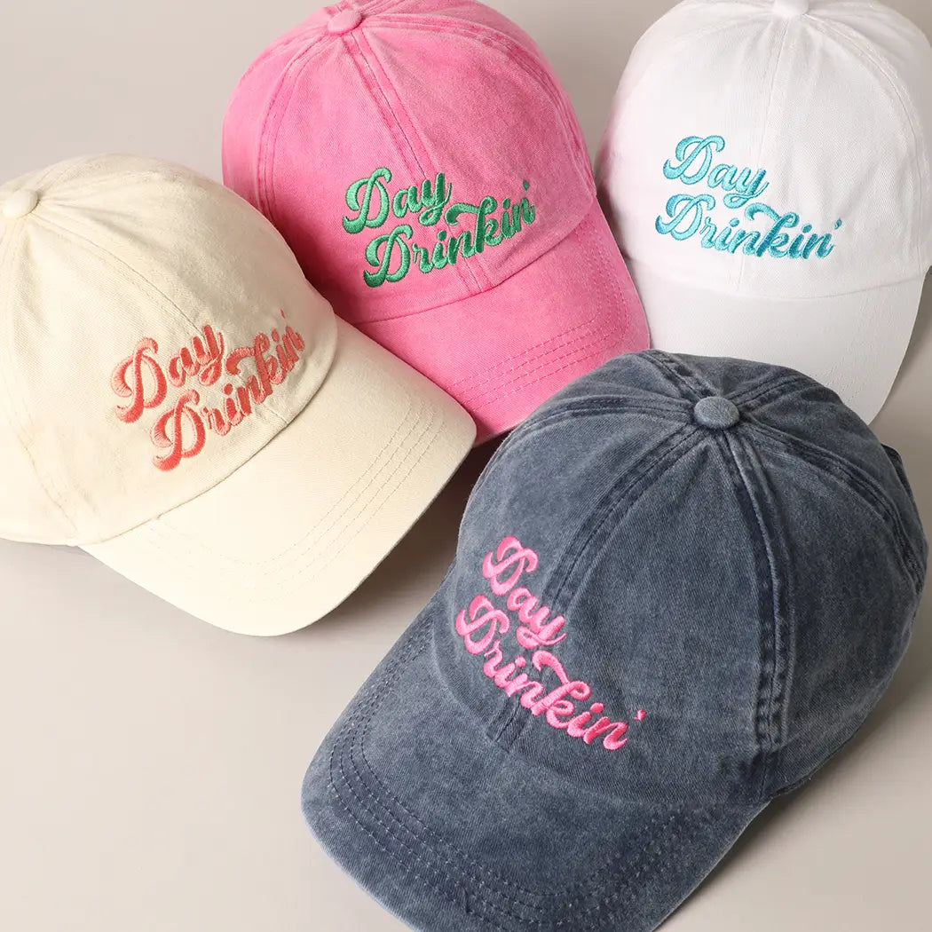 Day Drinkin' Embroidered Baseball Cap