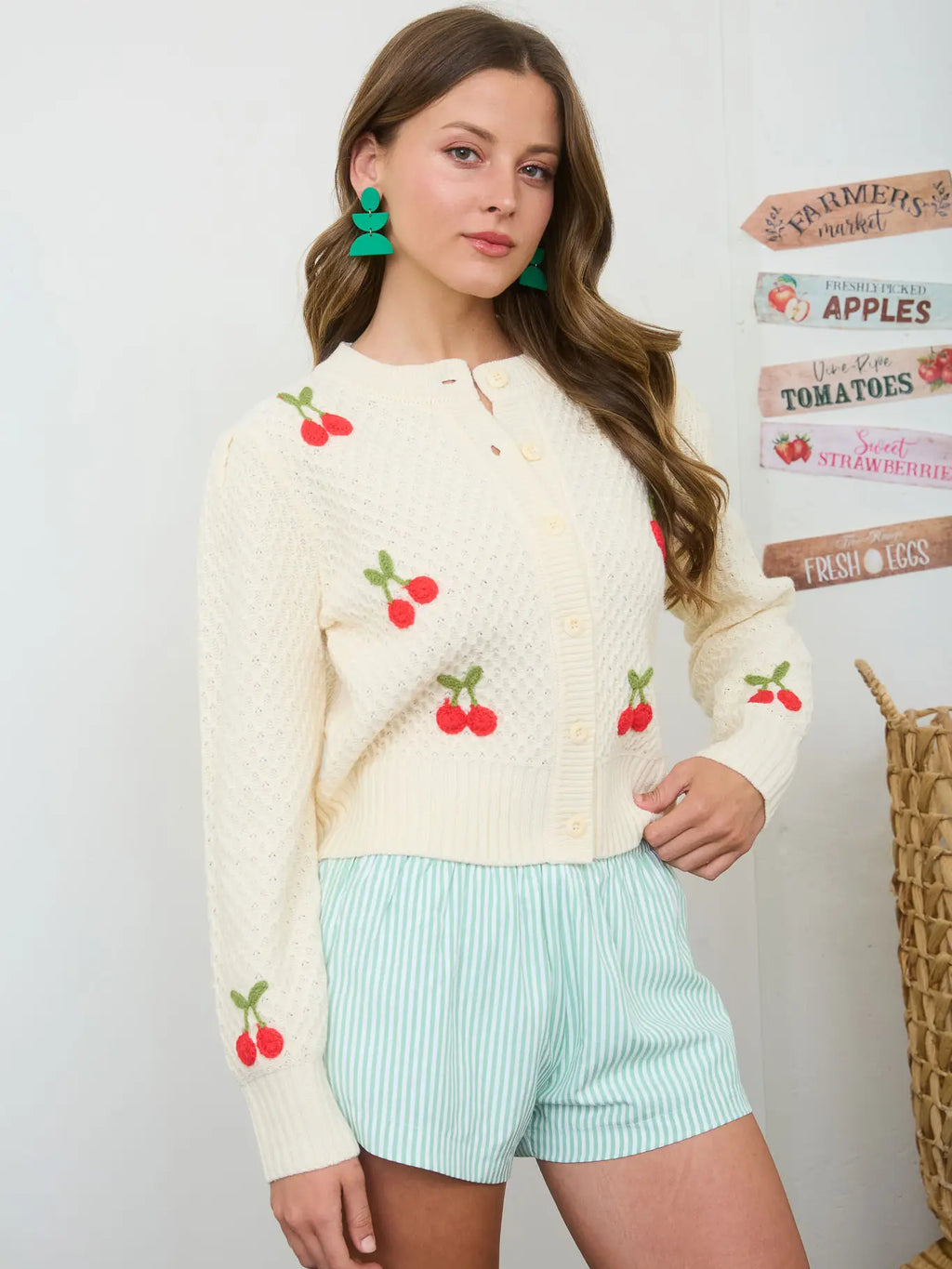 Crochet Cherry Cardigan