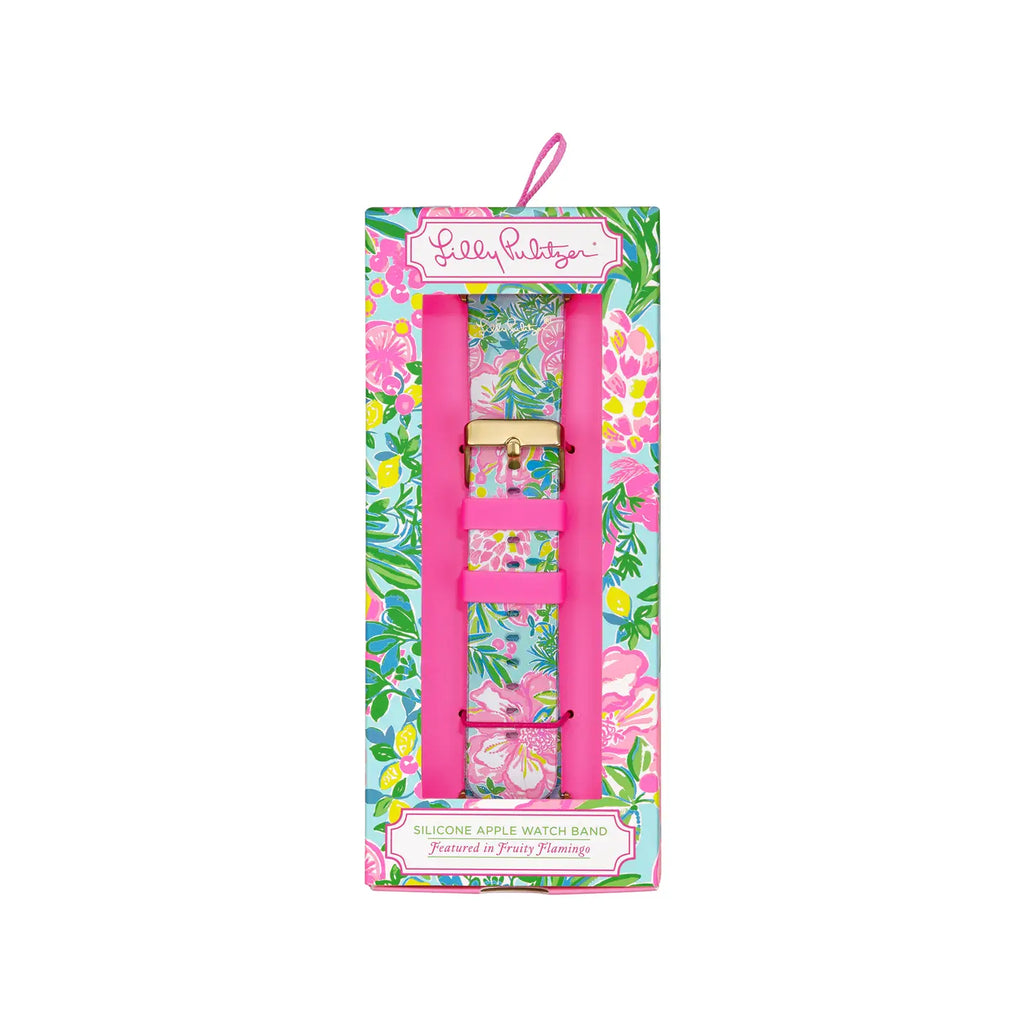 Silicone Apple Watch Band, Fruity Flamingo by Lily Pulitzer/Lifeguard Press