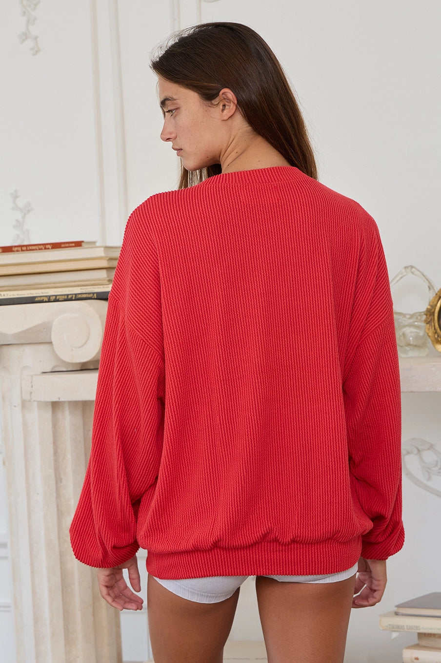 Nebraska 'NE' Oversize Graphic Sweatshirt